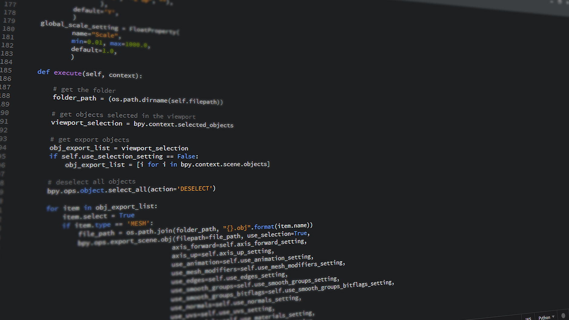 Python script AI agent